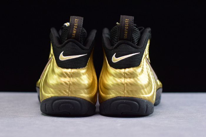 Nike Air Foamposite Pro “Metallic Gold” Black mens 624041-701