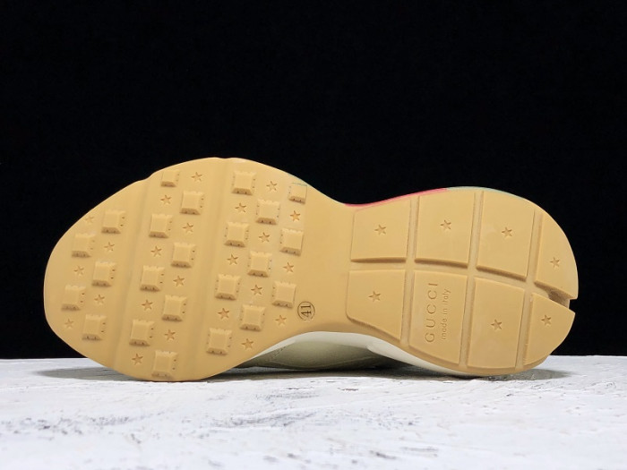 G*u*i rhyton web print leather sneaker 523535 drw00 9022