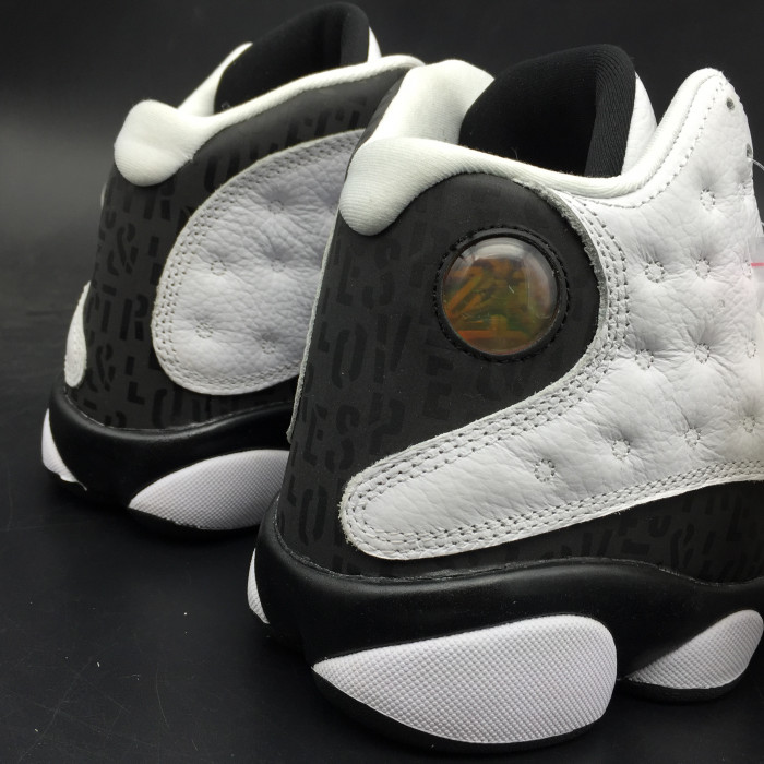 AIR JORDAN 13 RETRO SNGL DAY "LOVE AND RESPECT" black/ white mens 888164-112